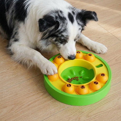 Interactive dog puzzle toy and slow feeder